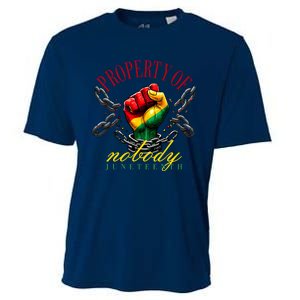 Funny Black Freedom Property Of Nobody Juneteenth 1865 Cooling Performance Crew T-Shirt