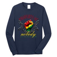 Funny Black Freedom Property Of Nobody Juneteenth 1865 Long Sleeve Shirt