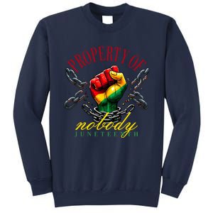 Funny Black Freedom Property Of Nobody Juneteenth 1865 Sweatshirt