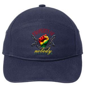 Funny Black Freedom Property Of Nobody Juneteenth 1865 7-Panel Snapback Hat