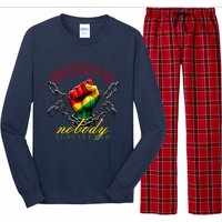 Funny Black Freedom Property Of Nobody Juneteenth 1865 Long Sleeve Pajama Set