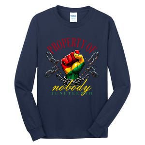 Funny Black Freedom Property Of Nobody Juneteenth 1865 Tall Long Sleeve T-Shirt