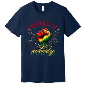 Funny Black Freedom Property Of Nobody Juneteenth 1865 Premium T-Shirt