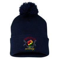 Funny Black Freedom Property Of Nobody Juneteenth 1865 Pom Pom 12in Knit Beanie