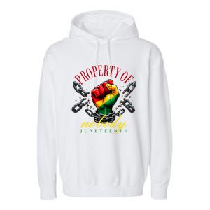 Funny Black Freedom Property Of Nobody Juneteenth 1865 Garment-Dyed Fleece Hoodie