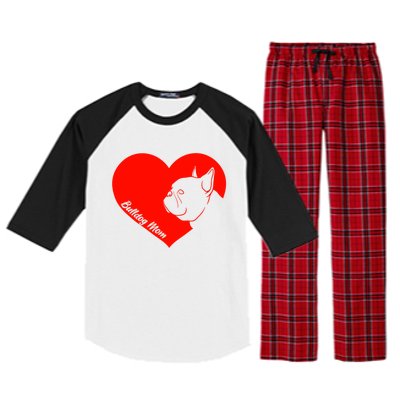 Funny Bulldog French Bulldog Frenchie Dog Valentine's Day Cool Gift Raglan Sleeve Pajama Set