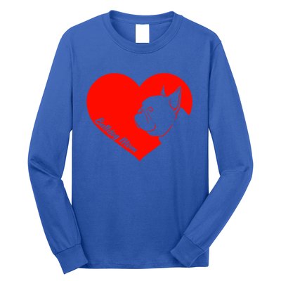 Funny Bulldog French Bulldog Frenchie Dog Valentine's Day Cool Gift Long Sleeve Shirt