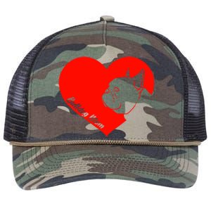 Funny Bulldog French Bulldog Frenchie Dog Valentine's Day Cool Gift Retro Rope Trucker Hat Cap