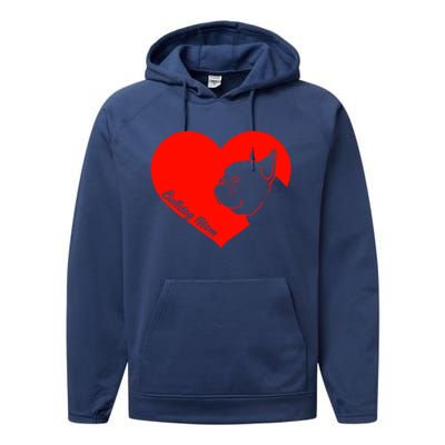 Funny Bulldog French Bulldog Frenchie Dog Valentine's Day Cool Gift Performance Fleece Hoodie