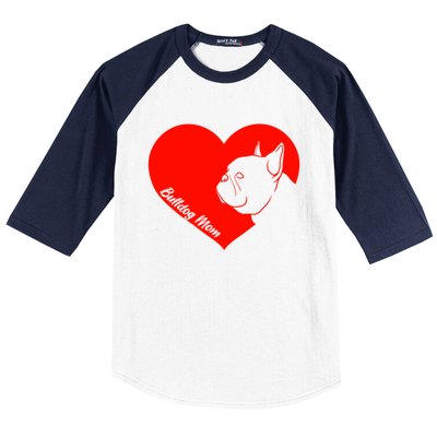 Funny Bulldog French Bulldog Frenchie Dog Valentine's Day Cool Gift Baseball Sleeve Shirt