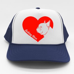 Funny Bulldog French Bulldog Frenchie Dog Valentine's Day Cool Gift Trucker Hat