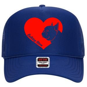 Funny Bulldog French Bulldog Frenchie Dog Valentine's Day Cool Gift High Crown Mesh Back Trucker Hat