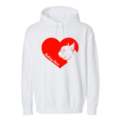 Funny Bulldog French Bulldog Frenchie Dog Valentine's Day Cool Gift Garment-Dyed Fleece Hoodie