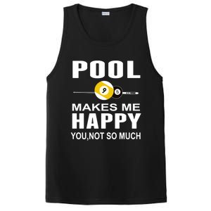 Funny Billiards Gift Pool Makes Me Happy You Not So Much Cute Gift PosiCharge Competitor Tank