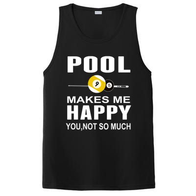 Funny Billiards Gift Pool Makes Me Happy You Not So Much Cute Gift PosiCharge Competitor Tank