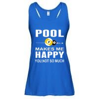 Funny Billiards Gift Pool Makes Me Happy You Not So Much Cute Gift Ladies Essential Flowy Tank