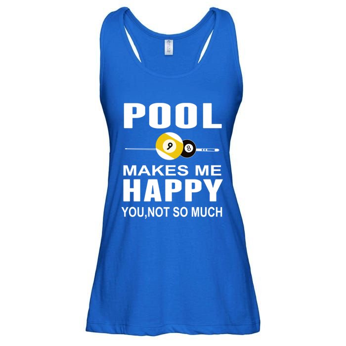 Funny Billiards Gift Pool Makes Me Happy You Not So Much Cute Gift Ladies Essential Flowy Tank