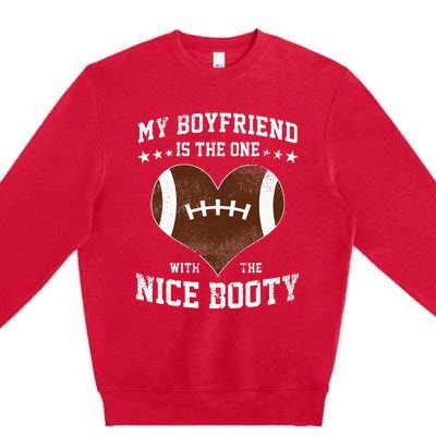 Football Boyfriend Girlfriend Girl Premium Crewneck Sweatshirt