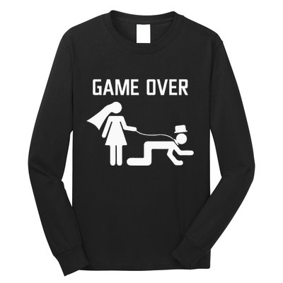 Funny Bride Groom Wedding Bachelor Bachelorette Party Long Sleeve Shirt