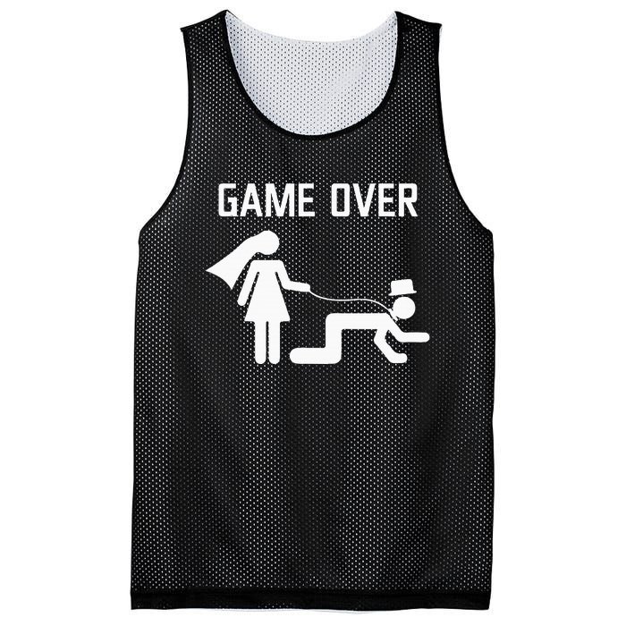 Funny Bride Groom Wedding Bachelor Bachelorette Party Mesh Reversible Basketball Jersey Tank