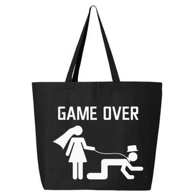Funny Bride Groom Wedding Bachelor Bachelorette Party 25L Jumbo Tote