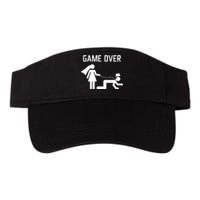 Funny Bride Groom Wedding Bachelor Bachelorette Party Valucap Bio-Washed Visor