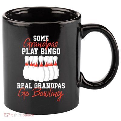 Funny Bowling Gift For Grandpa Or Dad Gift 11oz C Handle Ceramic Mug