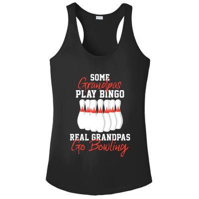 Funny Bowling Gift For Grandpa Or Dad Gift Ladies PosiCharge Competitor Racerback Tank