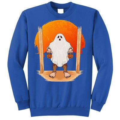 Funny Bigfoot Ghost Pumpkin Halloween Trick Or Treat Gift Sweatshirt