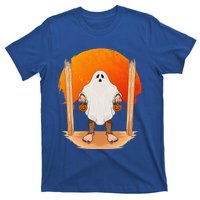 Funny Bigfoot Ghost Pumpkin Halloween Trick Or Treat Gift T-Shirt