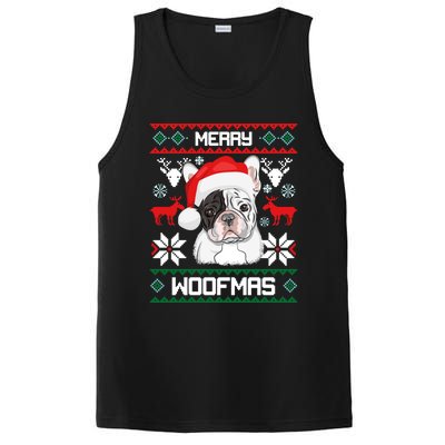 French Bulldog Gift For Merry Christmas Woofmas Frenchie Gift PosiCharge Competitor Tank