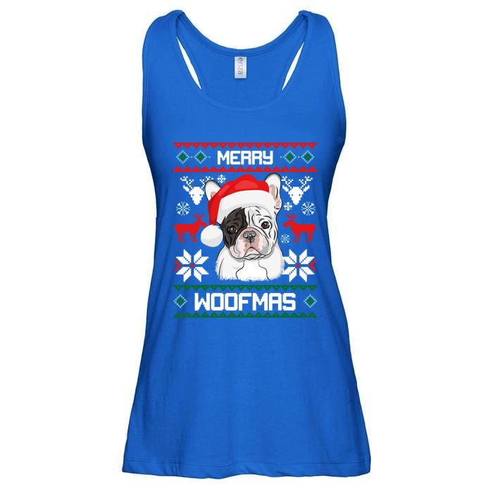 French Bulldog Gift For Merry Christmas Woofmas Frenchie Gift Ladies Essential Flowy Tank