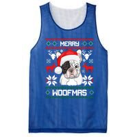 French Bulldog Gift For Merry Christmas Woofmas Frenchie Gift Mesh Reversible Basketball Jersey Tank