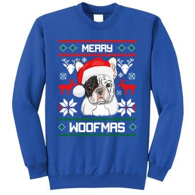 French Bulldog Gift For Merry Christmas Woofmas Frenchie Gift Tall Sweatshirt