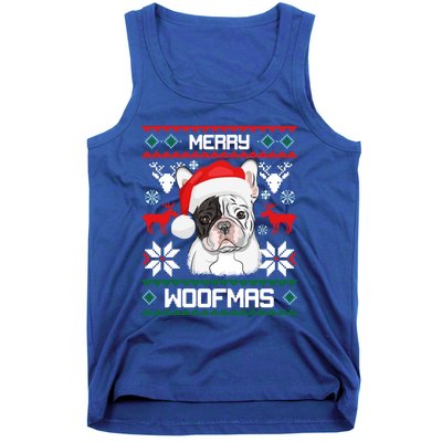 French Bulldog Gift For Merry Christmas Woofmas Frenchie Gift Tank Top