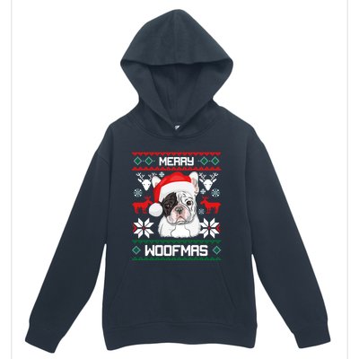 French Bulldog Gift For Merry Christmas Woofmas Frenchie Gift Urban Pullover Hoodie