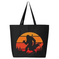Funny Bigfoot Golf Retro Sasquatch Playing Golf 25L Jumbo Tote