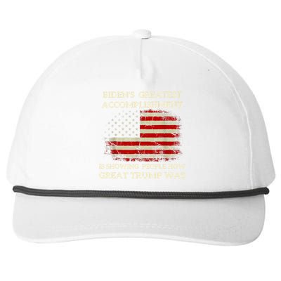 Funny BidenS Greatest Accomplishment Is Showing Snapback Five-Panel Rope Hat