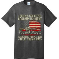 Funny BidenS Greatest Accomplishment Is Showing Trump 2024 T-Shirt