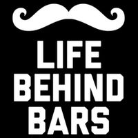 Funny Beard Gift Life Behind Bars Handlebar Mustache Gift Impact Tech Backpack