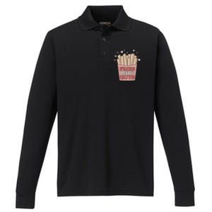 Fries Before Guys French Fires Lover Food Lover Valentines Gift Performance Long Sleeve Polo