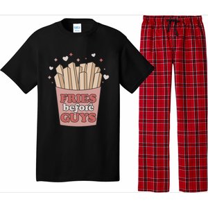 Fries Before Guys French Fires Lover Food Lover Valentines Gift Pajama Set