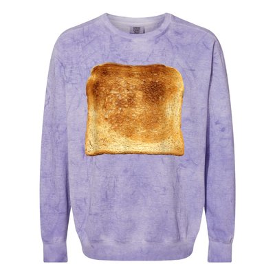 Funny Bread Gift Toast Costume Funny Gluten Ift Colorblast Crewneck Sweatshirt