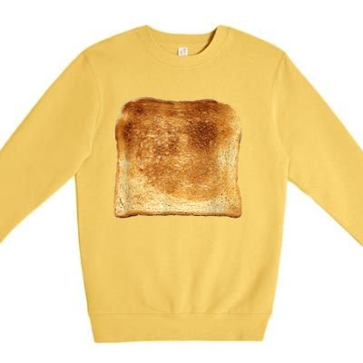 Funny Bread Gift Toast Costume Funny Gluten Ift Premium Crewneck Sweatshirt