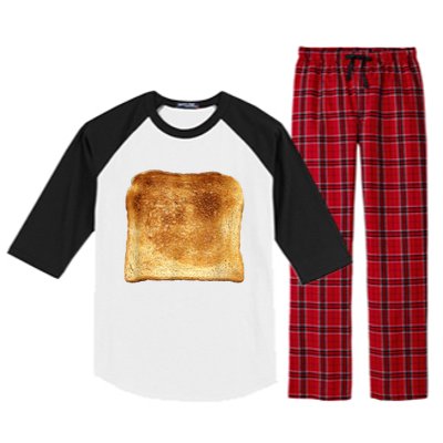 Funny Bread Gift Toast Costume Funny Gluten Ift Raglan Sleeve Pajama Set