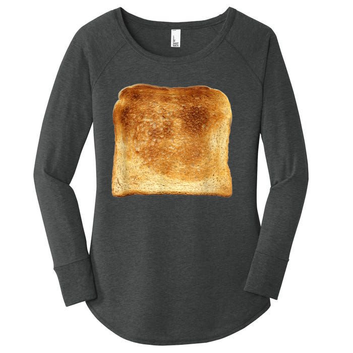 Funny Bread Gift Toast Costume Funny Gluten Ift Women's Perfect Tri Tunic Long Sleeve Shirt