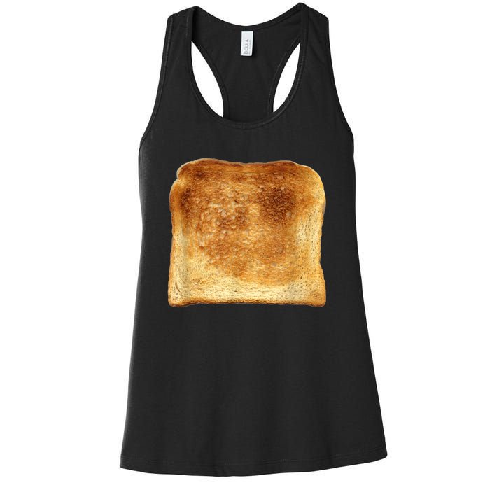 Funny Bread Gift Toast Costume Funny Gluten Ift Women's Racerback Tank