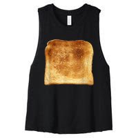 Funny Bread Gift Toast Costume Funny Gluten Ift Women's Racerback Cropped Tank