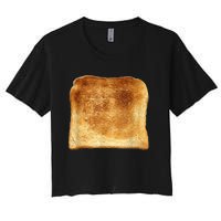 Funny Bread Gift Toast Costume Funny Gluten Ift Women's Crop Top Tee