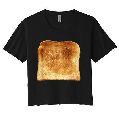 Funny Bread Gift Toast Costume Funny Gluten Ift Women's Crop Top Tee